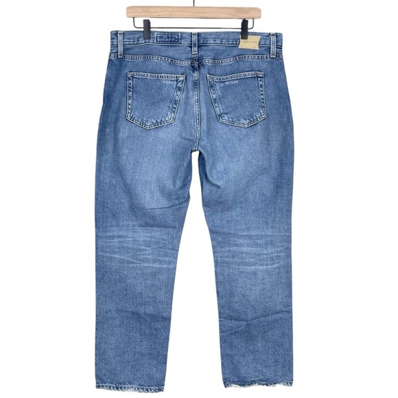 AG Jeans Womens 32 Ex Boyfriend Slouchy Slim High Rise Ripped Knee Rigid Denim - Picture 4 of 8